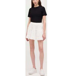 The Eyelet Paz Skirt | White Eyelet | S